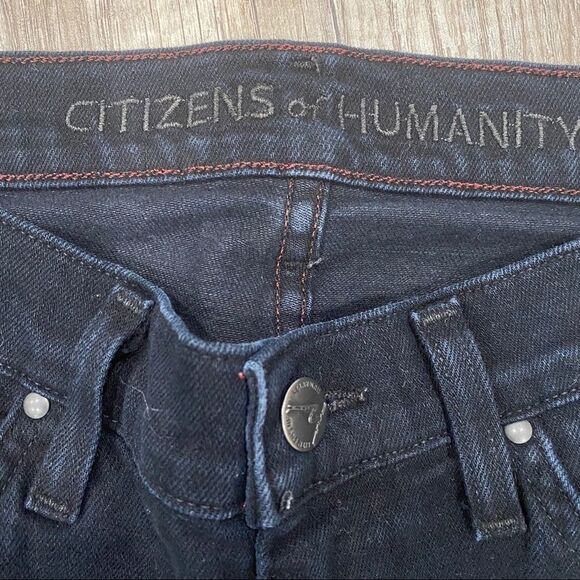 Citizens of Humanity Black Skinny straight Jeans Size 0 size 25 - Picture 2 of 13